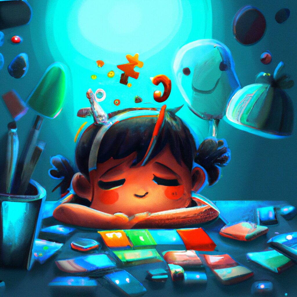Arte Digital de uma pessoa lendo Livros sobre a importancia do brincar na educacao infantil