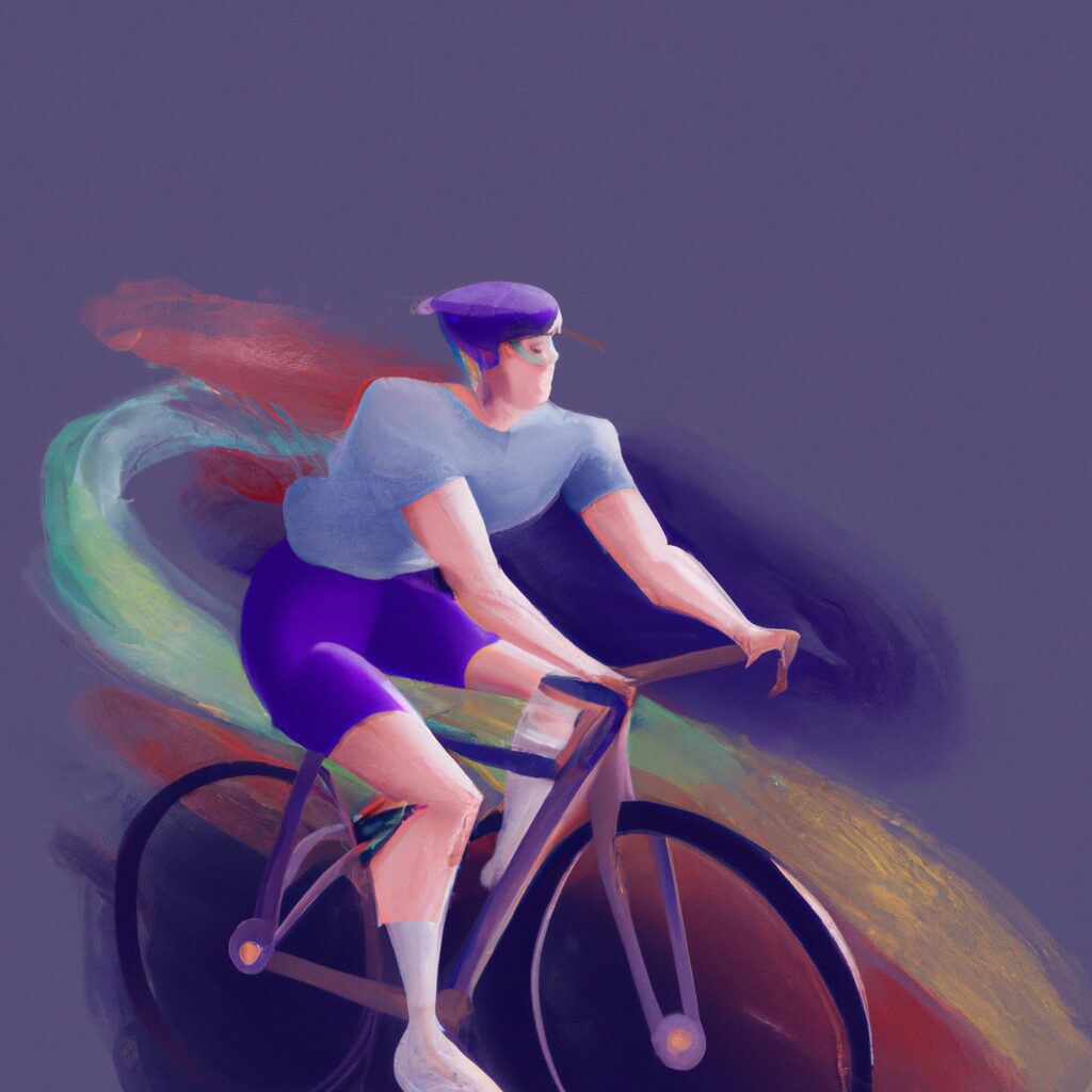 Arte Digital de uma pessoa lendo Livros sobre ciclismo