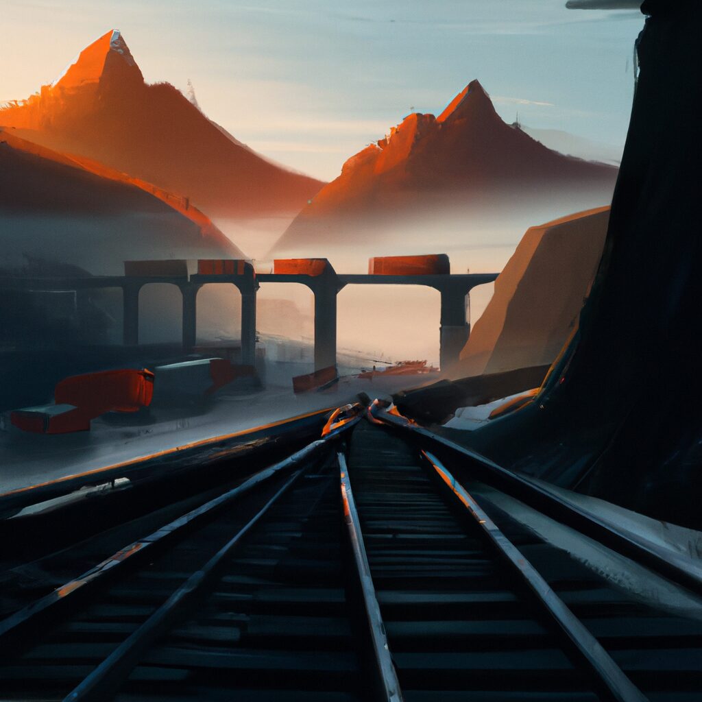 Arte Digital de uma pessoa lendo Livros sobre ferrovias