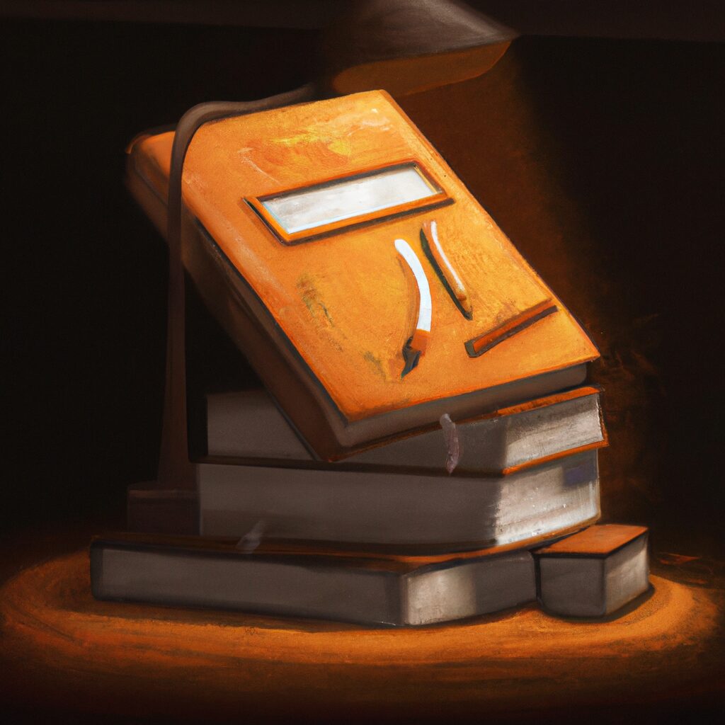Arte Digital de uma pessoa lendo Livros sobre livros