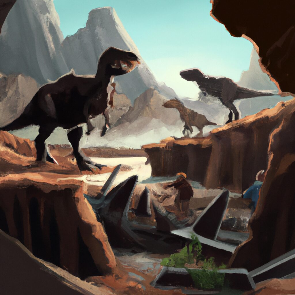 Desenho de alguém lendo paleontologia