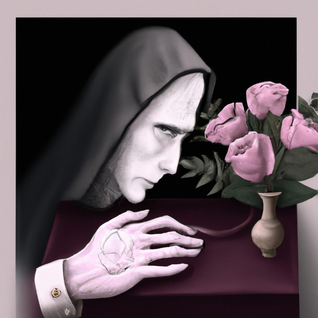 Desenho digital de uma pessoa com um livro aberto sobrepsicologia sobre luto