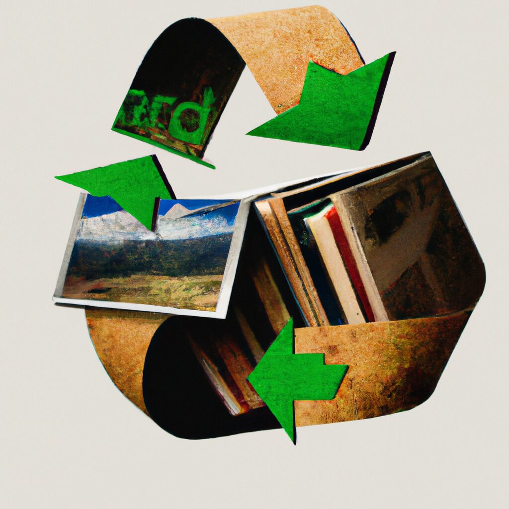 Arte Digital de uma pessoa lendo Livros sobre reciclagem pdf