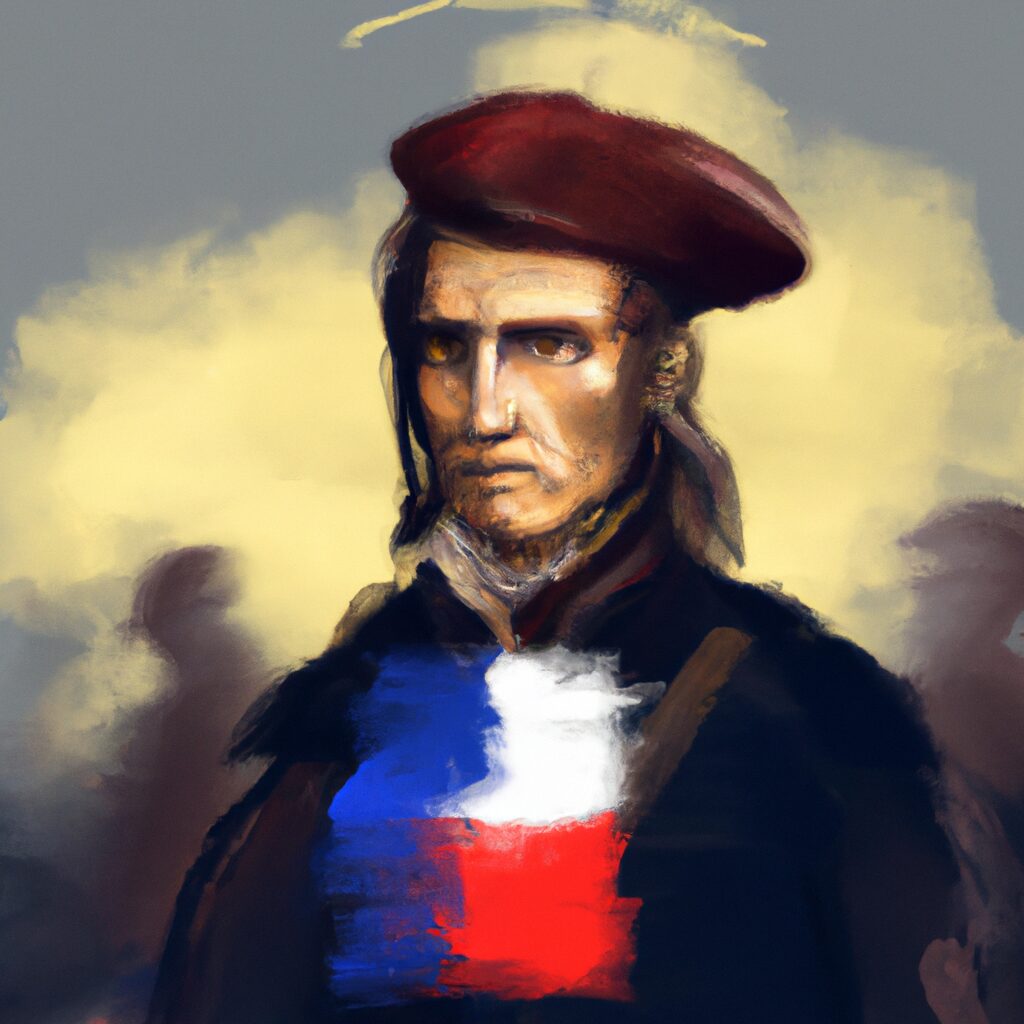 Desenho de alguém lendo revolucao francesa
