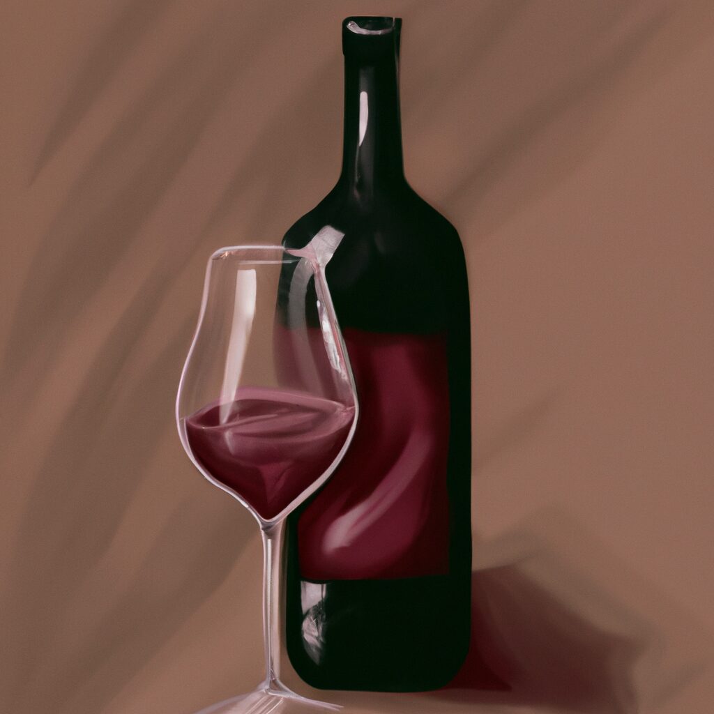 Desenho de alguém lendo vinho