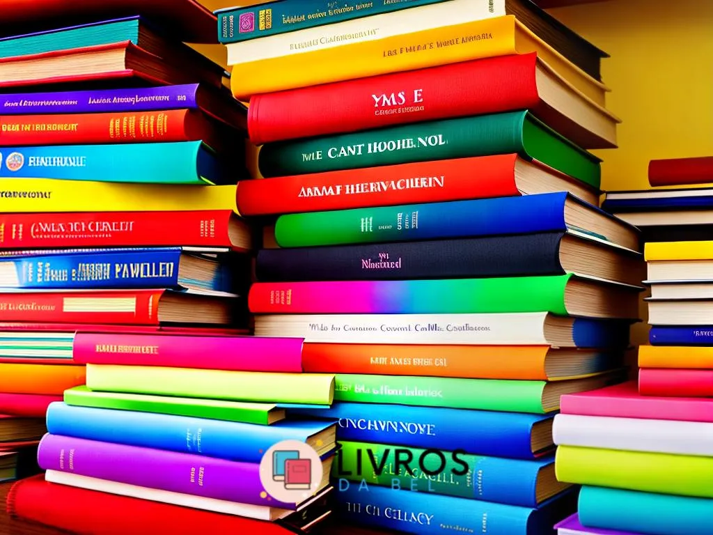 Livros sobre cores.