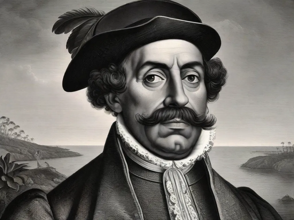 A imagem retrata um retrato de Gregório de Matos, um poeta brasileiro do século XVII conhecido como 