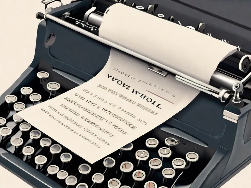 Descrição da imagem: Um close-up de uma máquina de escrever com uma folha de papel em branco, simbolizando o poder da literatura de Virginia Woolf para transformar e redefinir a escrita das mulheres. A máquina de escrever representa a ferramenta através da qual Woolf desafiou as normas sociais e abriu caminho para uma nova era da literatura feminista.