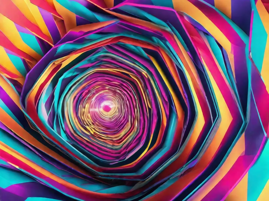 Descrição: Uma imagem vibrante e dinâmica que mostra uma série de formas e linhas coloridas em movimento. As formas estão em transição contínua e fluindo, criando uma ilusão de movimento. As cores vibrantes e a fluidez da imagem capturam a essência de criar efeitos de movimento em animações.